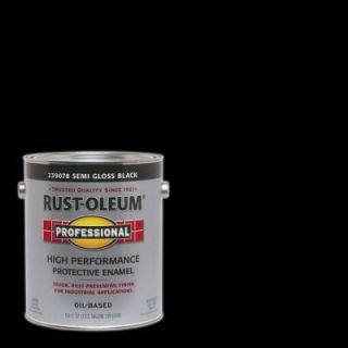 Rust Oleum Professional 1 gal. Black Semi Gloss Protective Enamel Interior/Exterior Paint (2 Pack) 239078