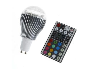 Colorful LED RGB 9W GU10 Light Bulb