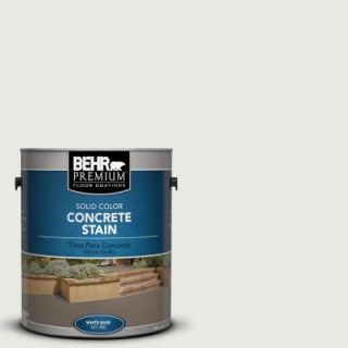 BEHR Premium 1 Gal. #PFC 66 Ice White Solid Color Concrete Stain 80001