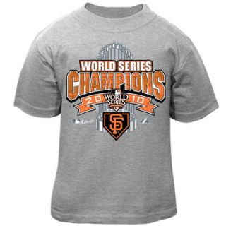 Majestic San Francisco Giants Toddler Steel 2010 World Series Champions Official Locker Room T shirt