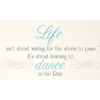 Room Mates Peel & Stick Wall Decals/Wall Stickers Dance The Rain Quote