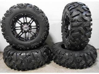 STI HD3 14" Wheels Black 27" Roctane Tires Sportsman 550 850 1000 