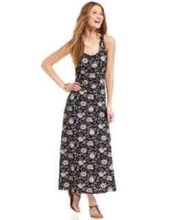 American Living Sleeveless Floral Print Maxi Dress