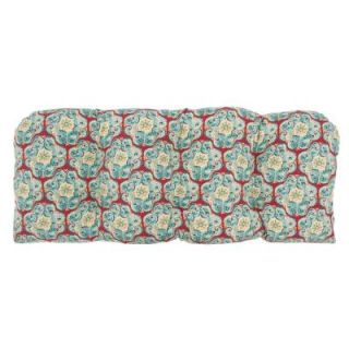 Hampton Bay Monaco Medallion Tufted Outdoor Bench Cushion 7426 01000700