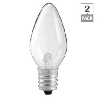 Philips 0.6 Watt C7 Night Light Replacement LED Light Bulb (2 Pack) 421818