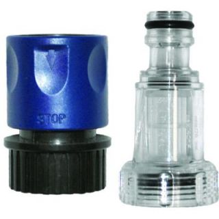 AR Blue Clean 22 mm Plastic Quick Connect Hose Adapter with Filter PW909103K