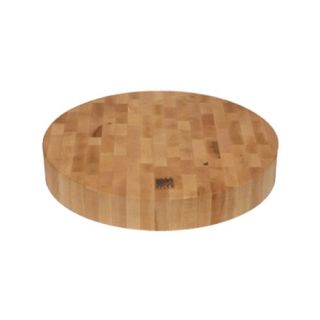 End Grain Round Cutting Board by Snow River