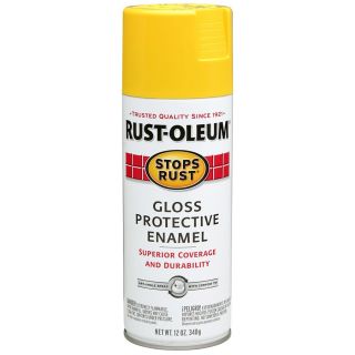Rust Oleum Stops Rust Sunburst Yellow Rust Resistant Enamel Spray Paint (Actual Net Contents 12 oz)