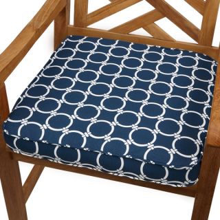 Links Navy 19 inch Indoor/ Outdoor Corded Chair Cushion