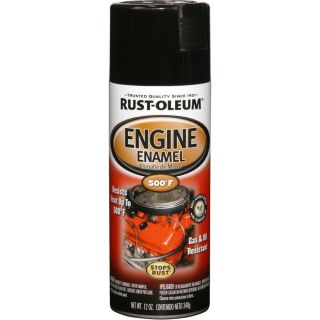 Rust Oleum Automotive Engine High Heat Black Rust Resistant Enamel Spray Paint (Actual Net Contents 12 oz)