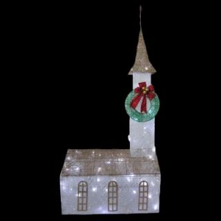 Home Accents Holiday 6 ft. Pre Lit Twinkling Church TY372 1411