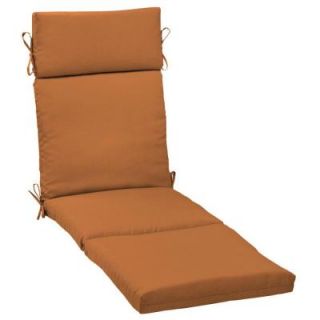 Hampton Bay Rust Solid Outdoor Chaise Cushion DISCONTINUED WC04853B 9D1