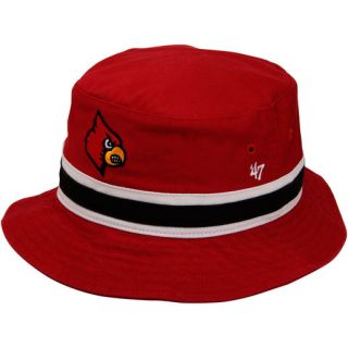 47 Brand Louisville Cardinals Bucket Hat   Red