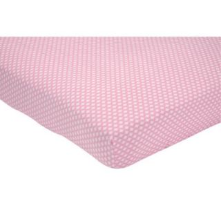 Little Bedding by NoJo Elephant Time Crib Sheet, Pink