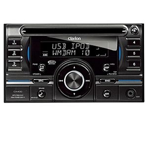 Clarion CX400 In Dash Head Unit Car Stereo   2 DIN, 20W x 4 Amplifier, AM/FM, Front Auxiliary Input, Rear USB, CeNET Control, CD, 
