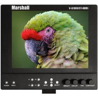 VLCD651STHDMIPM Marshall Electronics Marshall Electronics V LCD651ST HDMI PM, 6.5 Lightweight High Resolution Super Transflective Portable Field / Camera Top Monitor with Panasonic Battery Mount
