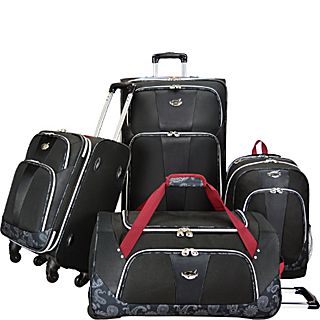 Bret Michaels Luggage Classic Road 4 Piece Expandable Spinner Luggage Set