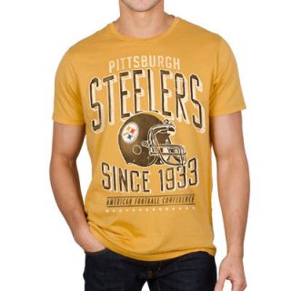 Pittsburgh Steelers Junk Food Kick Off T Shirt   Gold