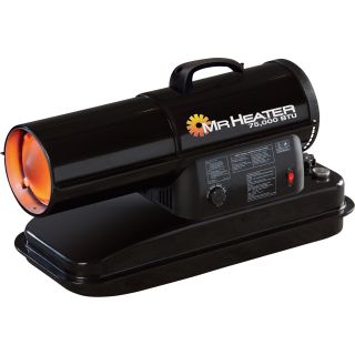 Mr. Heater Portable Kerosene Heater — 75,000 BTU, 1750 Sq. Ft. Heating Capacity, Model# MH75KTR  Kerosene Heaters