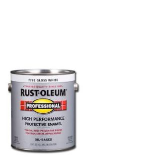 Rust Oleum Professional 1 gal. White Gloss Protective Enamel (Case of 2) 7792402