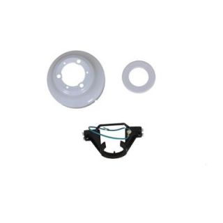 Glendale 52 in. White Ceiling Fan Replacement Mounting Bracket and Canopy Set 227462055