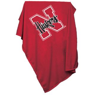 NCAA Nebraska Sweatshirt Blanket by Logo Chairs