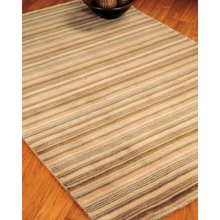 Wool Tabriz Brown/Tan Area Rug by Natural Area Rugs