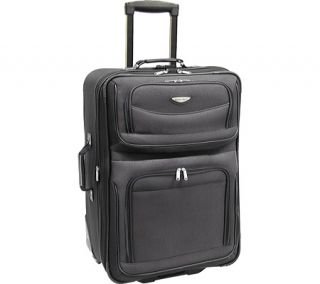 Travelers Choice Amsterdam 25 Lightweight Rolling Suitcase   Navy