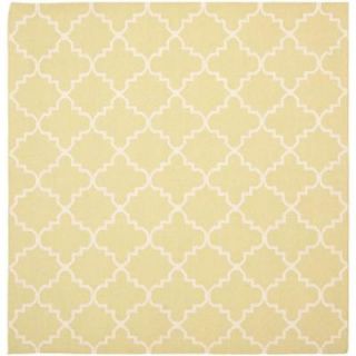 Safavieh Dhurries Light Green/Ivory 8 ft. x 8 ft. Square Area Rug DHU554A 8SQ
