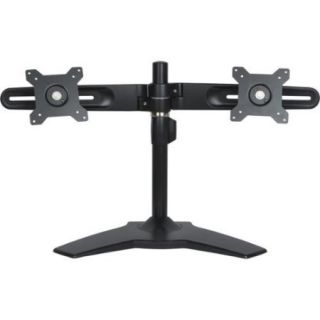 Planar AS2 Black Dual Monitor Stand   Up to 66lb   Up to 24" LCD Monitor   Black   Desk mountable