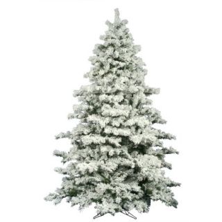 Vickerman 01441   12' x 75" Flocked Alaskan Pine Christmas Tree (A806390)