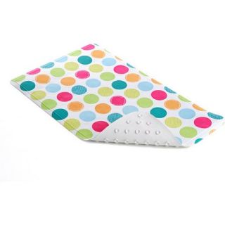 Con Tact Brand Colorful Spots Printed Rubber Bath Mat, 2'3.75" x 1'3.25"