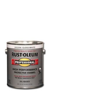 Rust Oleum Professional 1 gal. White Gloss Protective Enamel (Case of 2) 242256