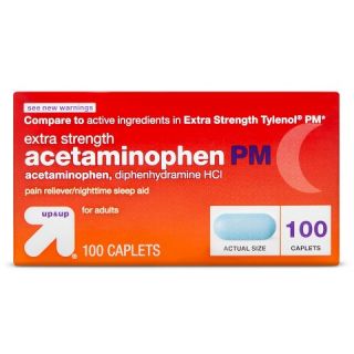 Acetaminophen PM 500 mg Extra Strength Pain Reliever Nighttime Sleep
