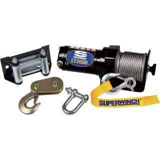 Superwinch 12 Volt ATV Winch — 2000-Lb. Capacity, Wire Rope, Model# 1120210  ATV Winches