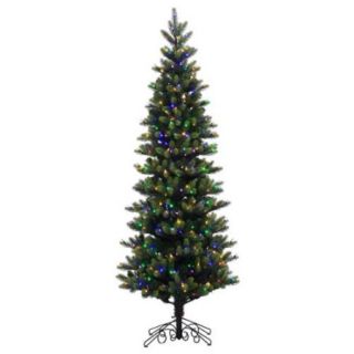 7.5’ Pre Lit Royal Spruce Instant Shape Artificial Christmas Tree   Multi LED Lights