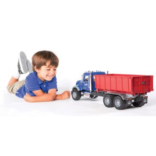 Bruder MACK Granite with Roll-Off Container - Container Truck, 116 Scale, Model# 02822  Mack Collectibles