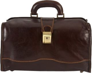 Alberto Bellucci Giotto Italian Leather Bag   Dark Brown