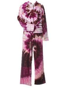 Flapdoodles Girls Tie dye 2 piece Top and Pant Set   11772001