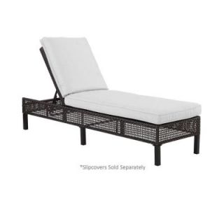 Hampton Bay Fenton Adjustable Patio Chaise Lounge with Cushion Insert (Slipcovers Sold Separately) DY9131 C B