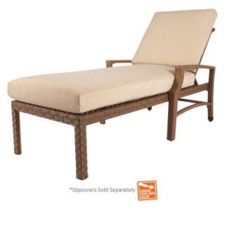 Hampton Bay Tobago Patio Chaise Lounge with Cushion Insert (Slipcovers Sold Separately) 151 101 CL NF