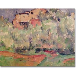 Trademark Fine Art "The House at Bellevue" Canvas Art by Paul Cezanne