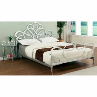 Chintaly Imports 6453 QN Queen Bed in Silver