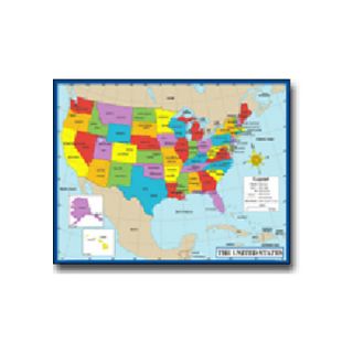 Chartlet Map Of The Us 17 X 22