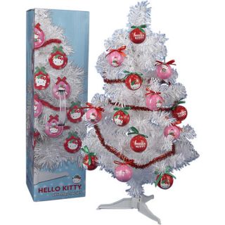 24 inch White Christmas Tree   Hello Kitty    Kurt S Adler