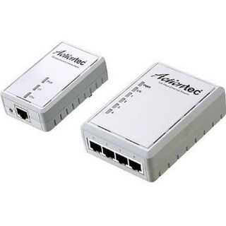 Actiontec 500 Mbps Powerline Home Theater Kit (1+4 Ports)   Retail   4 x Network (RJ 45)   500 Mbit/s Powerline   984.25 ft Distance Supported   HomePlug AV   Fast Ethernet
