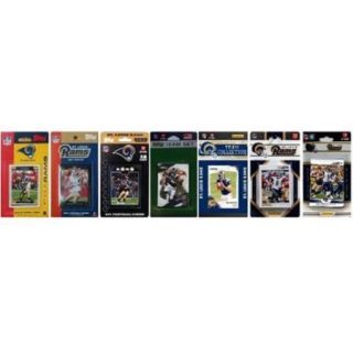 C & I Collectables RAMS712TS NFL St. Louis Rams 7 Different Licensed Trading Card Team Sets