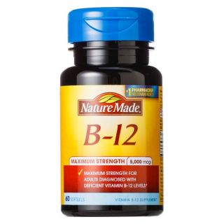 Nature Made Maximum Strength Vitamin B 12 5000 mcg Softgels   60 Count