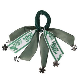 North Texas Mean Green Womens Jester 2 Pack Ponytail Scrunchies