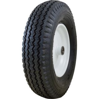 Marathon Tires Pneumatic Wheelbarrow Tire — 3/4in. Bore, 4.80/4.00–8in.  Wheelbarrow Wheels